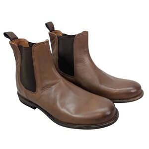 Frye Tyler Chelsea Boots Men's Brown Leather Ankle Pull On Mexico Made Size 8‎ D